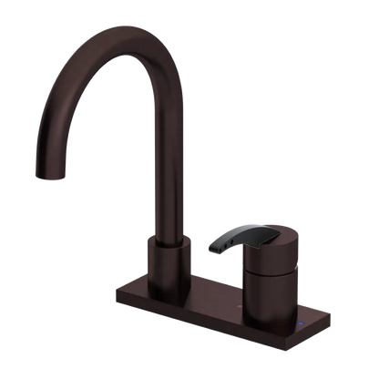 Rubinet 4" Centre Single Control Lav. Set. (less drain) Oil Rubbed Bronze