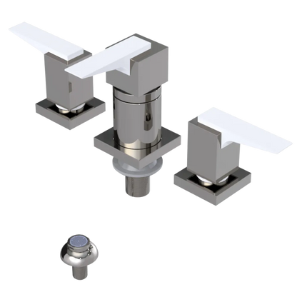 Rubinet Bidet Fitting with Spray, Diverter, and Vacuum Breaker (less drain) Polished Nickel