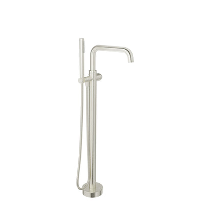 Baril Floor-mounted tub filler with hand shower (without handle)