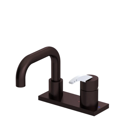 Rubinet 4" Centre Single Control Lav. Set. with Genesis spout (less drain) Oil Rubbed Bronze