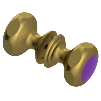 Rubinet Shower Door Knob (set) Antique Brass Matt