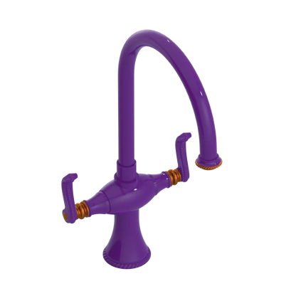 Rubinet Two Handle Single Hole Kitchen Set Purple Haze