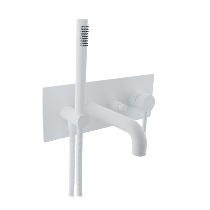 Baril Pressure balanced wall-mounted tub faucet with hand shower