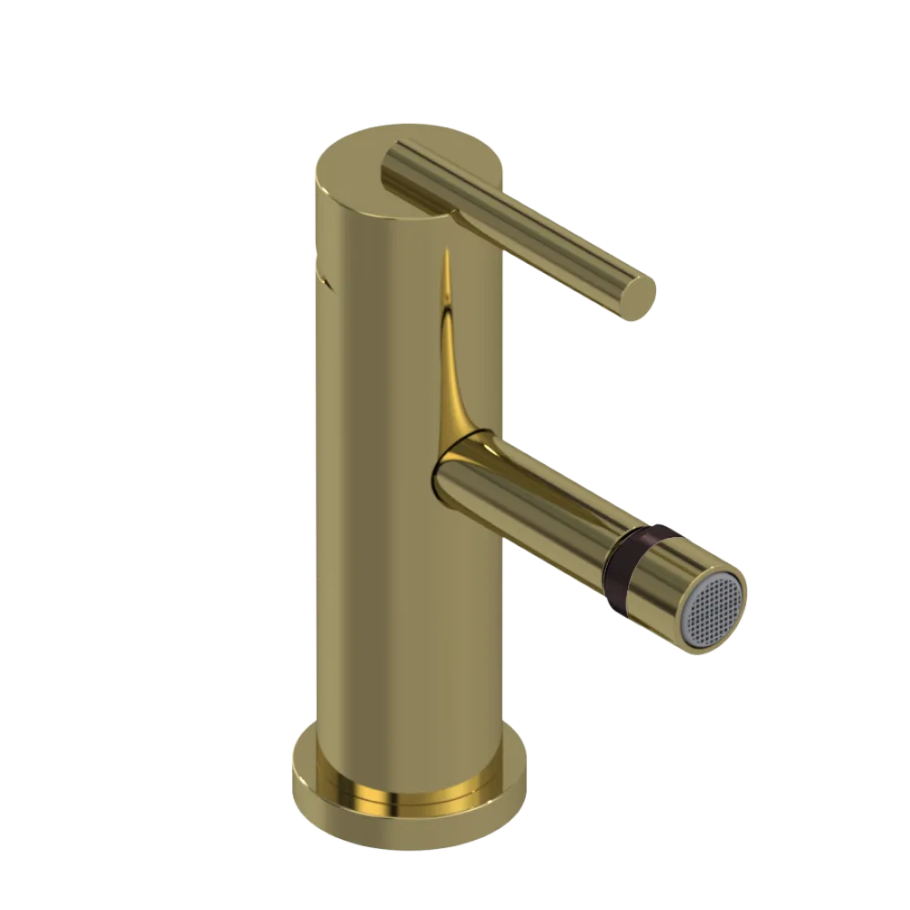 Rubinet Single Control Bidet Fitting (less drain) Natural Brass