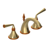 Rubinet Widespread Lav. Set. (less drain) Satin Brass
