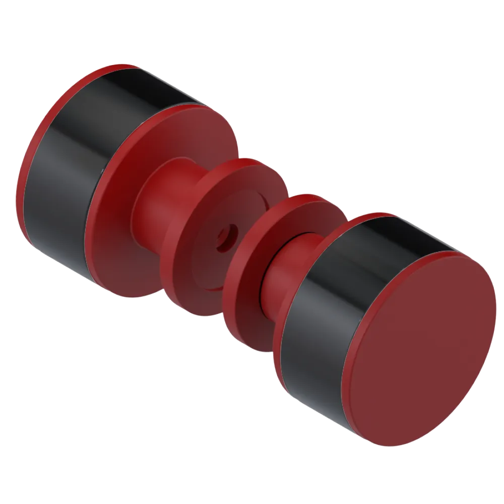 Rubinet Shower Door Knob (set) Maroon