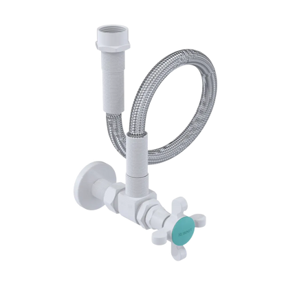 Rubinet Exposed Supply Kit (classic) White