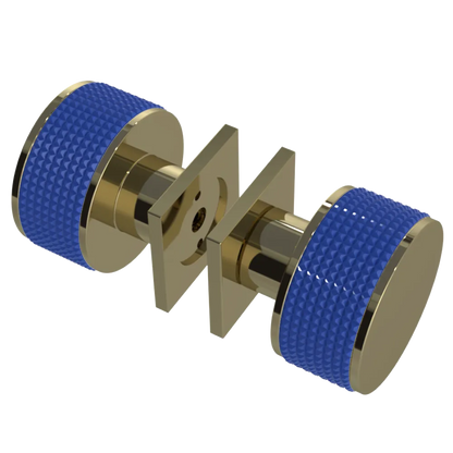 Rubinet Shower Door Knob (set) Natural Brass
