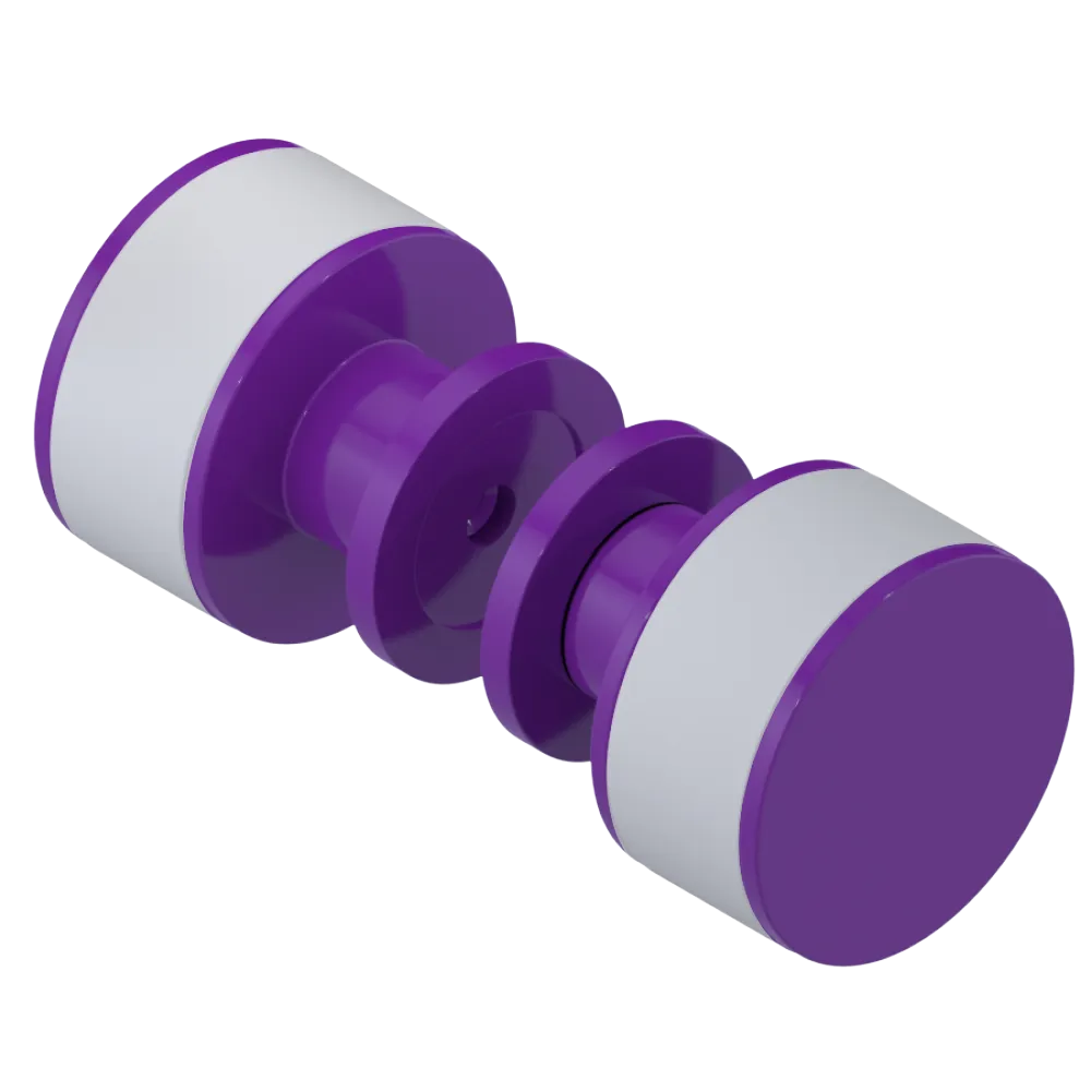Rubinet Shower Door Knob (set) Purple Haze