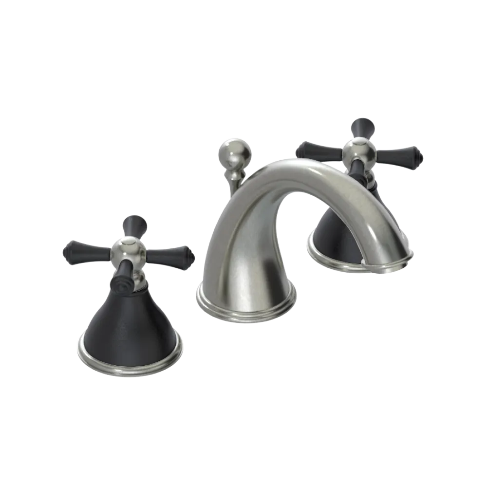 Rubinet Widespread Lav. Set. (less drain) Satin Nickel