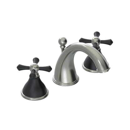 Rubinet Widespread Lav. Set. (less drain) Satin Nickel