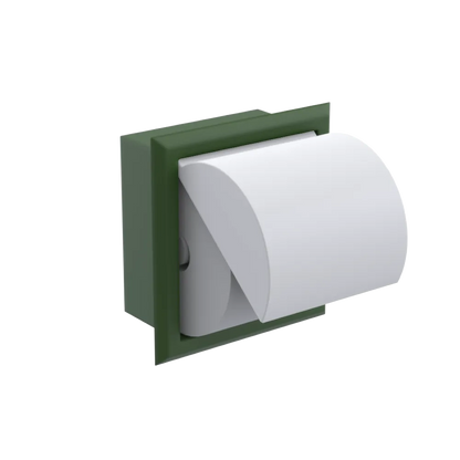 Rubinet RECESSED TOILET PAPER HOLDER Green Envy