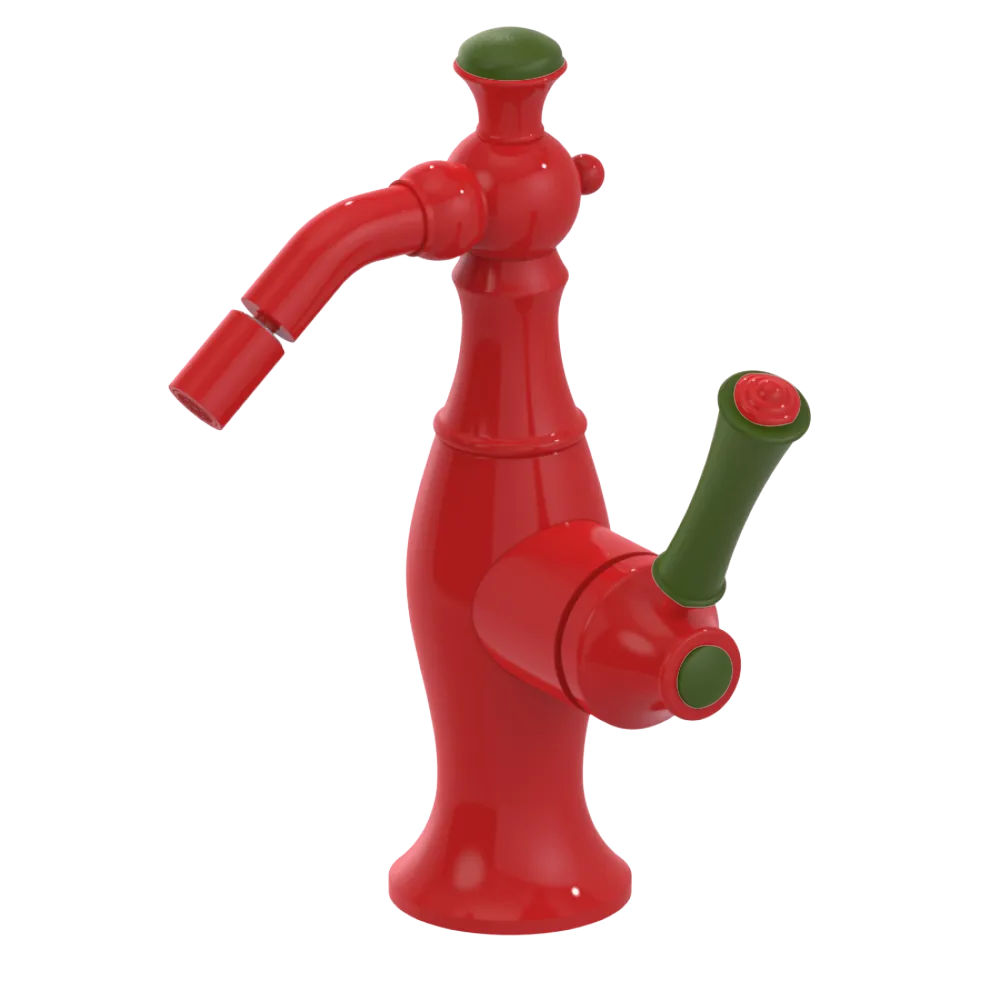 Rubinet Single Control Bidet Fitting (less drain) Red