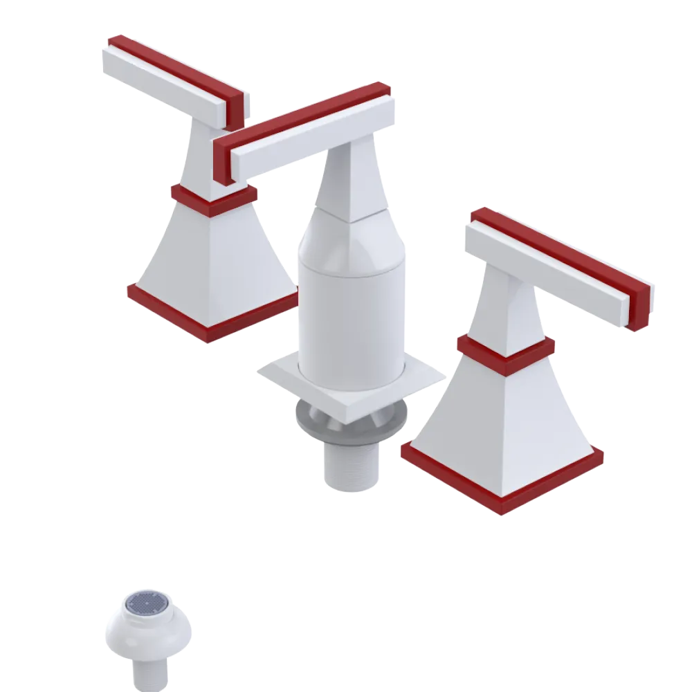 Rubinet Bidet Fitting with Spray, Diverter, and Vacum Breaker (Less Drain) White