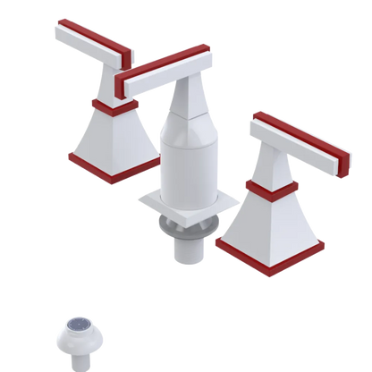 Rubinet Bidet Fitting with Spray, Diverter, and Vacum Breaker (Less Drain) White