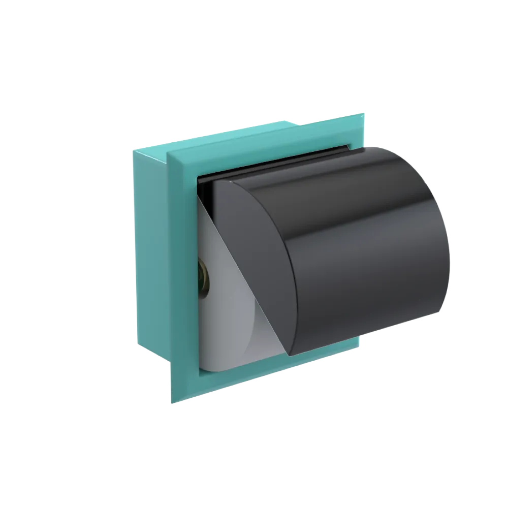 Rubinet RECESSED TOILET PAPER HOLDER Aqua