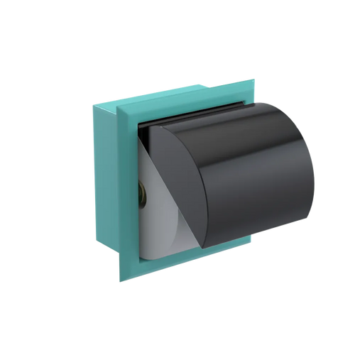 Rubinet RECESSED TOILET PAPER HOLDER Aqua