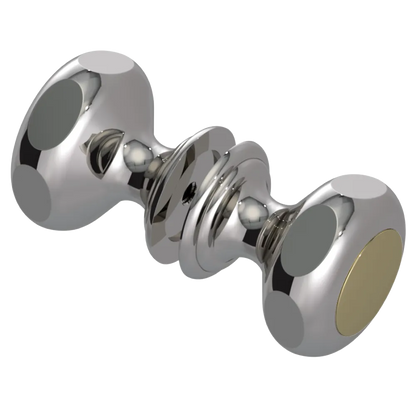 Rubinet Shower Door Knob (set) Polished Nickel