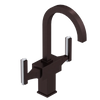 Rubinet Single Hole Dual Handle Lav. Set. (less drain) Oil Rubbed Bronze