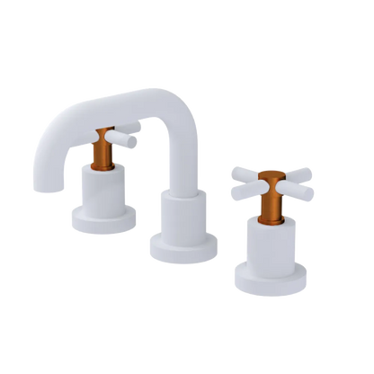 Rubinet Widespread Lav. Set. (less drain) Matt White