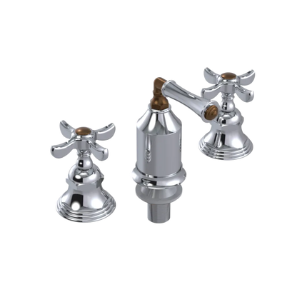 Rubinet Bidet Fitting with Spray, Diverter, and Vacum Breaker (Less Drain) Chrome