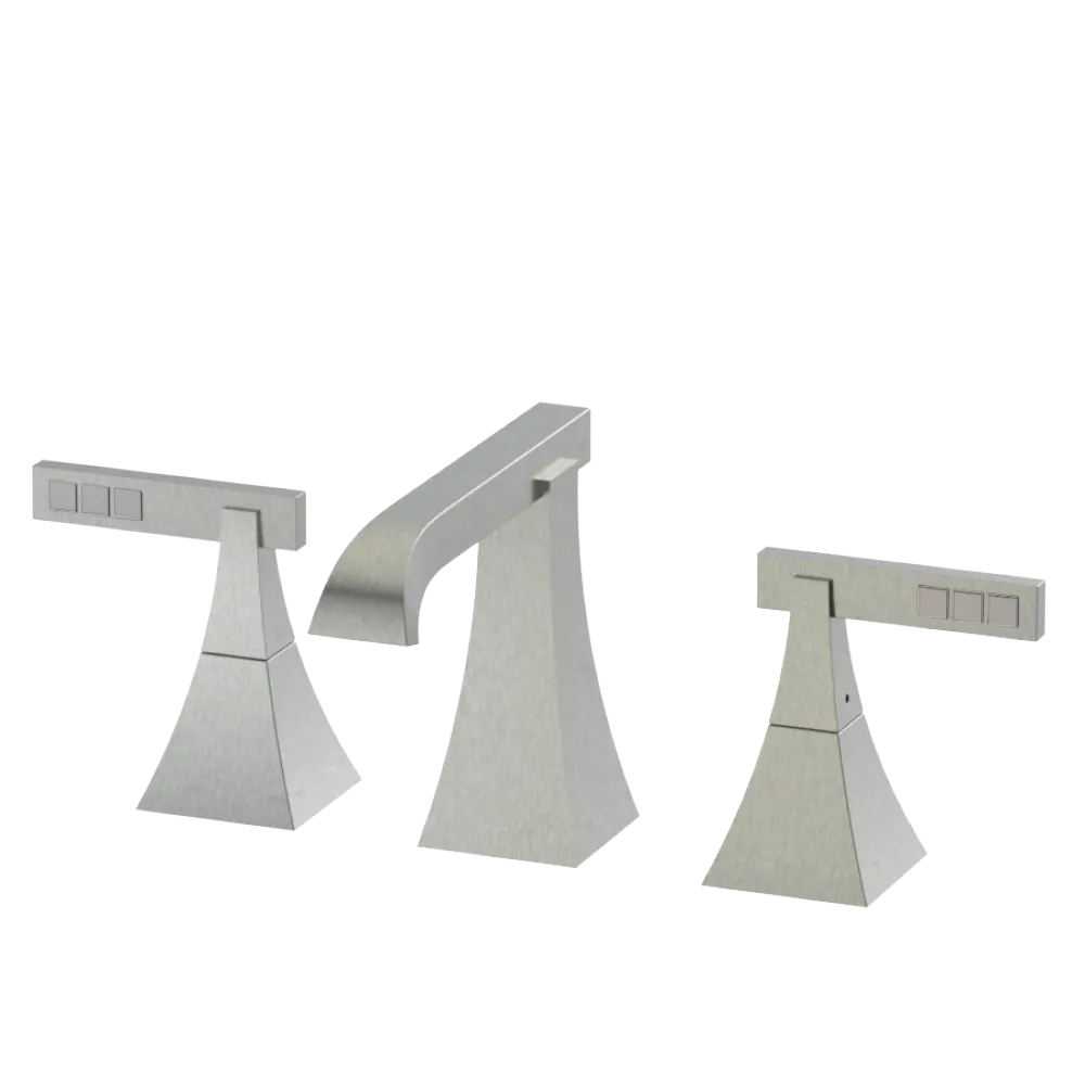 Rubinet Widespread Lav. Set. (less drain) Satin Nickel