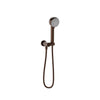 Baril 2-spray anti-limestone hand shower on wall-mounted supply elbow
