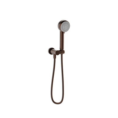 Baril 2-spray anti-limestone hand shower on wall-mounted supply elbow