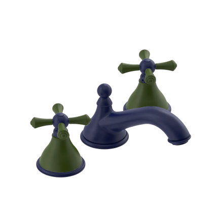 Rubinet Widespread Lav. Set. (less drain) Midnight Blue