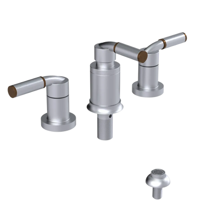 Rubinet Bidet Fitting with Spray, Diverter, and Vacuum Breaker (less drain) Satin Chrome