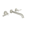 Baril Two handles wall-mounted lavatory faucet, drain not included