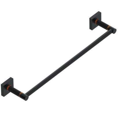 Rubinet 24" TOWEL BAR Matt Black