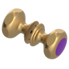 Rubinet Shower Door Knob (set) Satin Gold