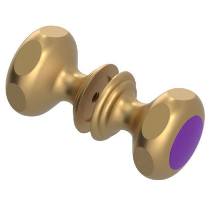 Rubinet Shower Door Knob (set) Satin Gold