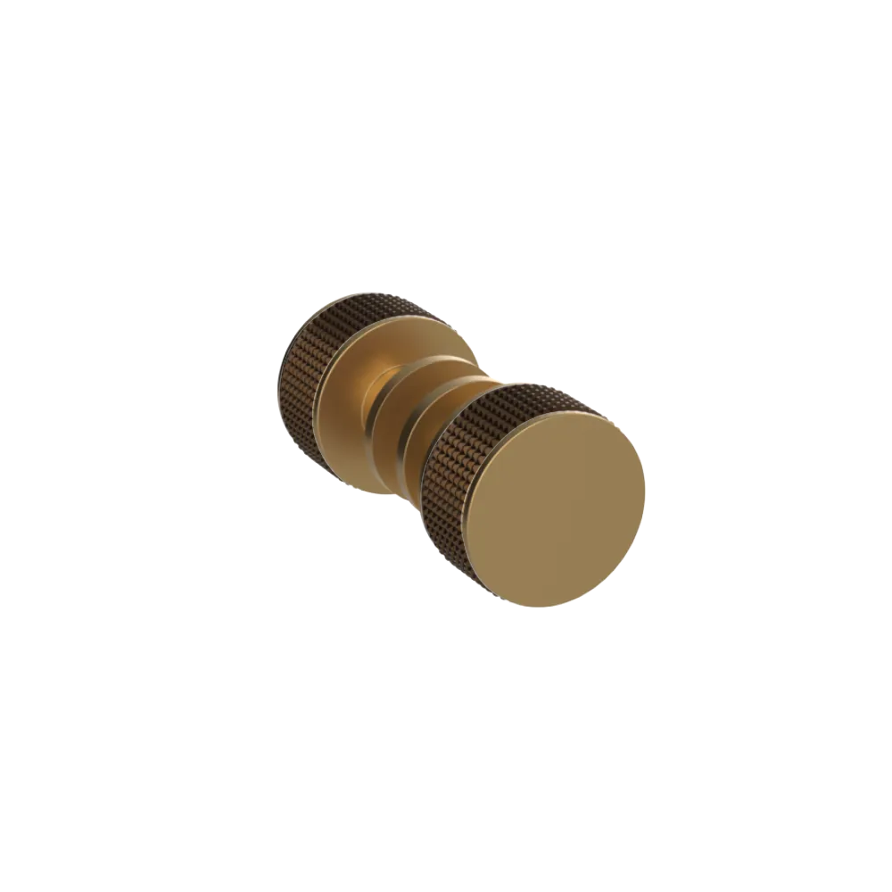 Rubinet Shower Door Knob (set) Satin Gold