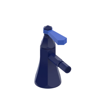Rubinet Single Control Bidet Fitting (less drain) Midnight Blue