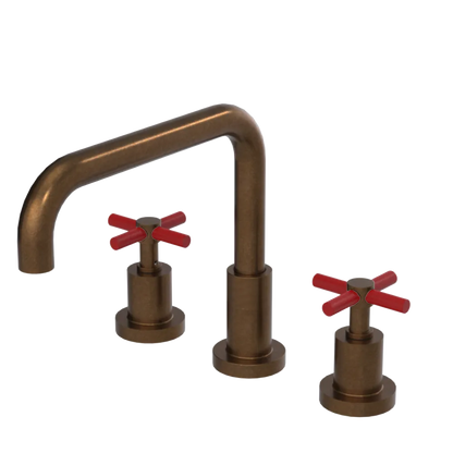 Rubinet Widespread Kitchen Set Tuscan Brass