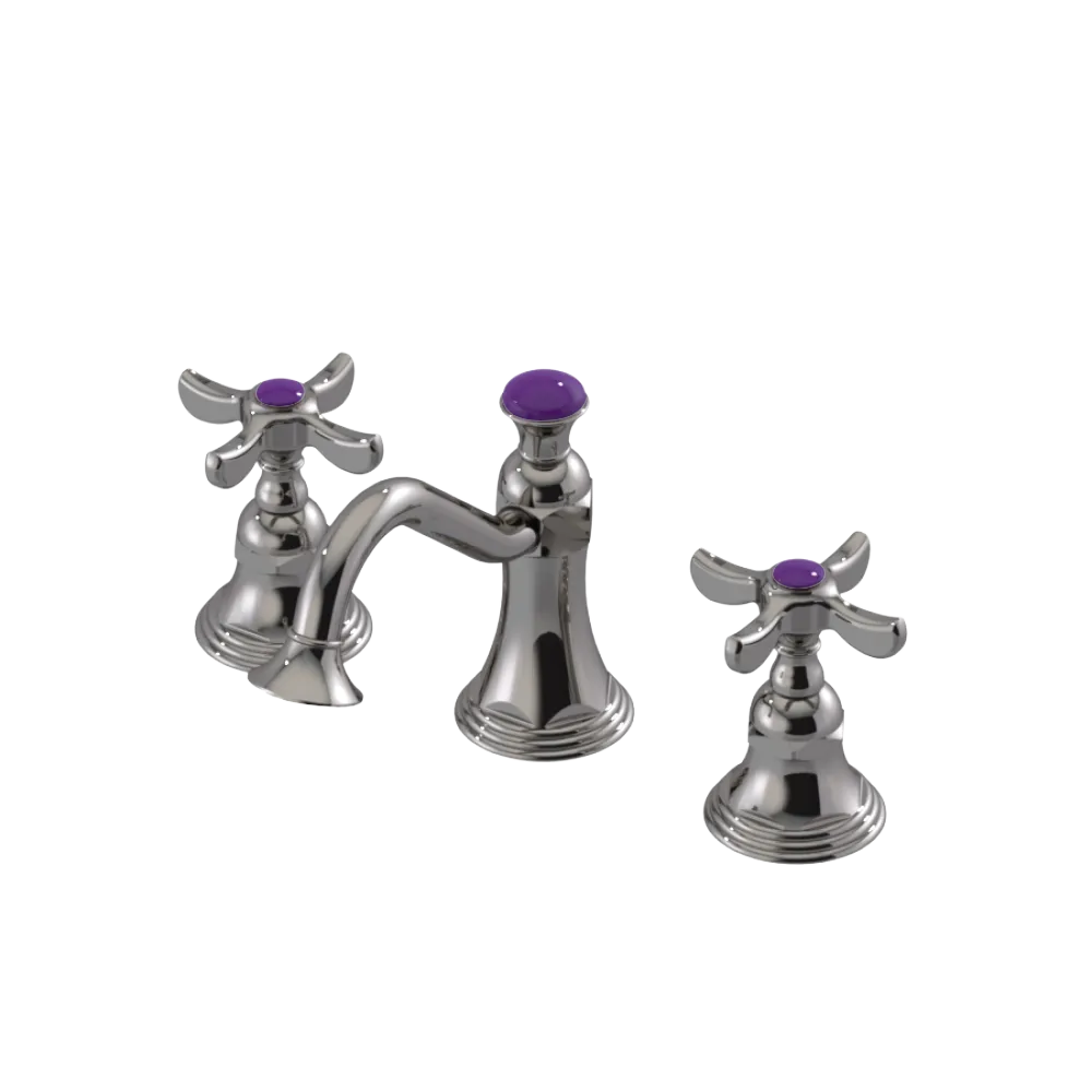 Rubinet Widespread Lav. Set. (less drain) Polished Nickel