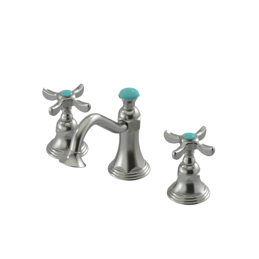 Rubinet Widespread Lav. Set. (less drain) Satin Nickel