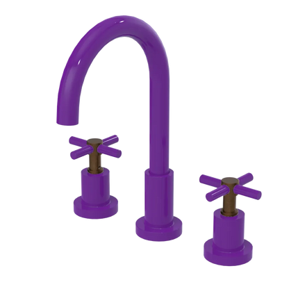 Rubinet Widespread Kitchen Set with LaSalle Spout Purple Haze