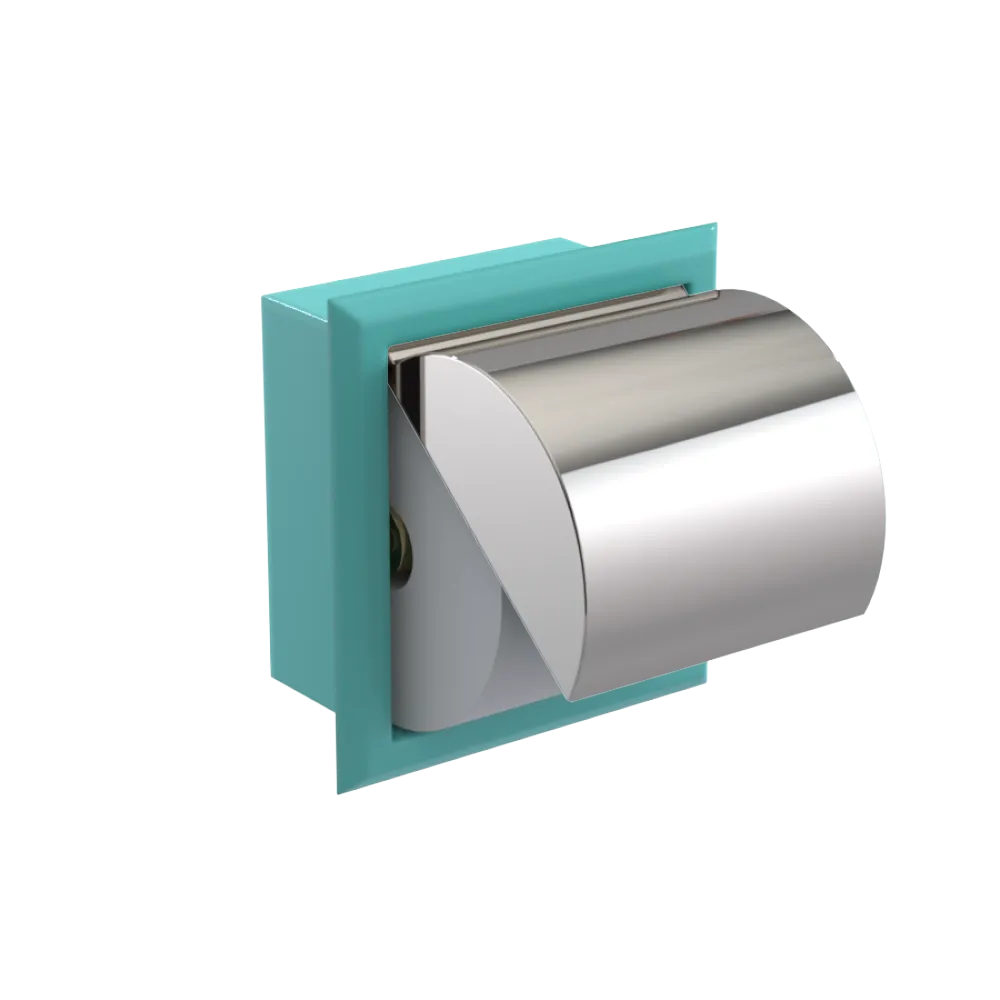 Rubinet RECESSED TOILET PAPER HOLDER Aqua