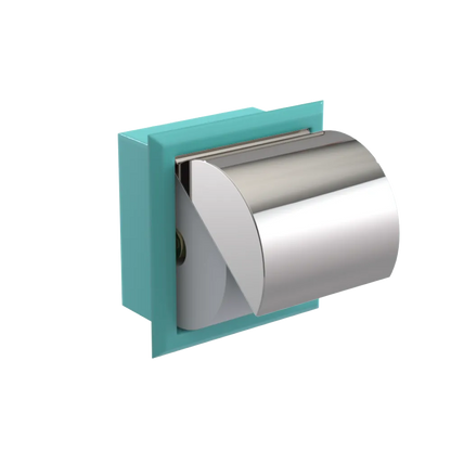 Rubinet RECESSED TOILET PAPER HOLDER Aqua