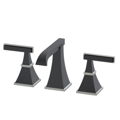 Rubinet Widespread Lav. Set. (less drain) Matt Black
