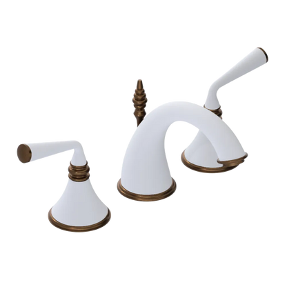 Rubinet Widespread Lav. Set. (less drain) Matt White