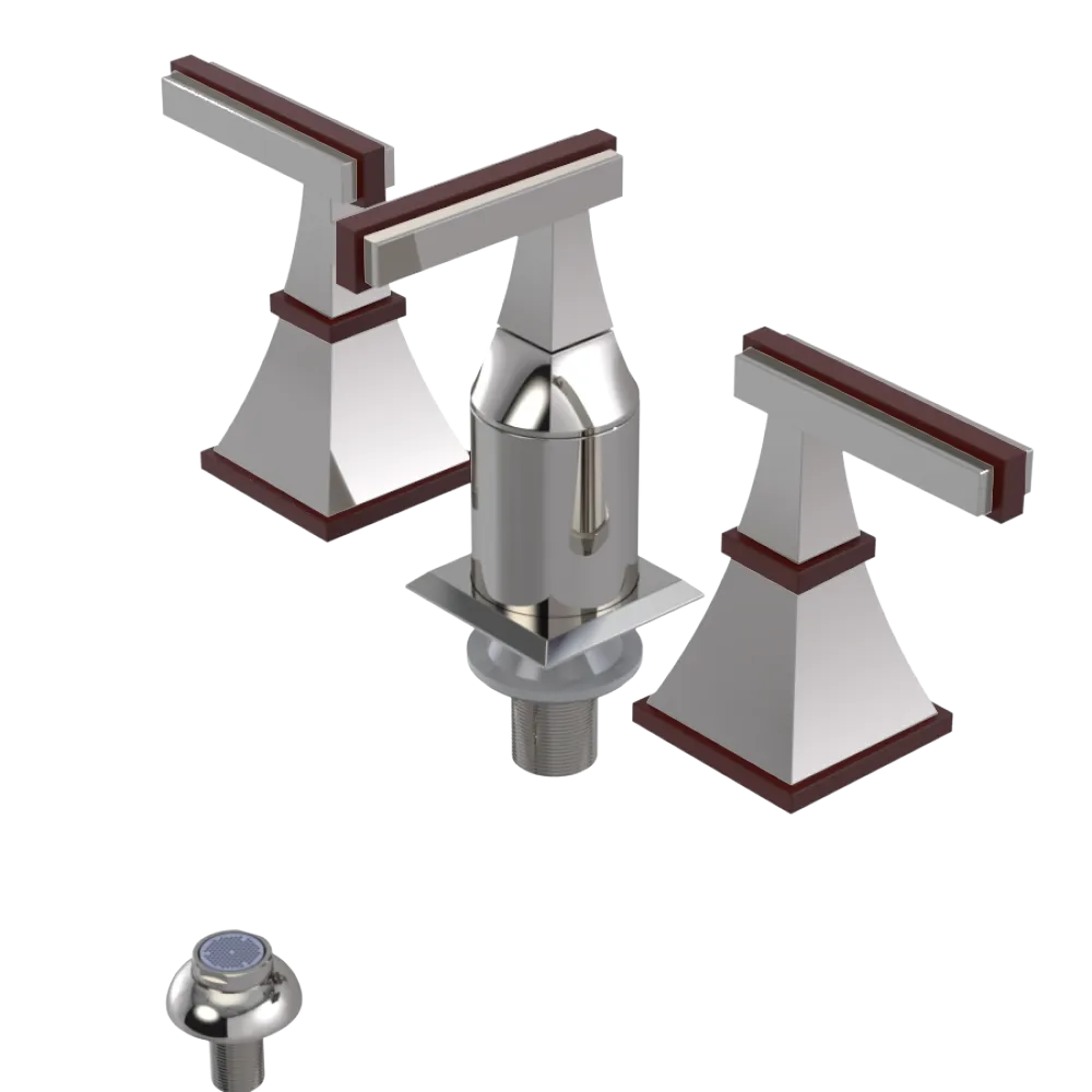 Rubinet Bidet Fitting with Spray, Diverter, and Vacum Breaker (Less Drain) Polished Nickel