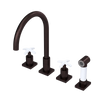 Rubinet Widespread Kitchen Set with Hand Spray Oil Rubbed Bronze