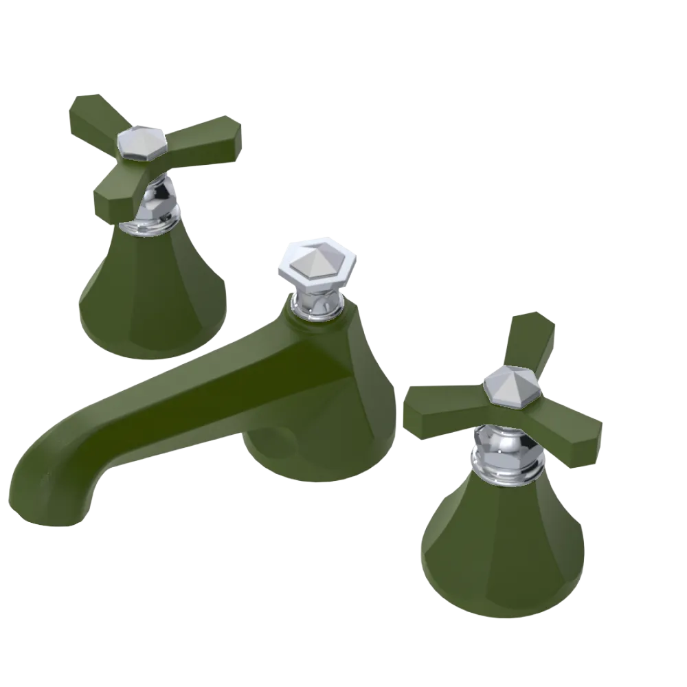 Rubinet Widespread Lav. Set. (less drain) Green Envy