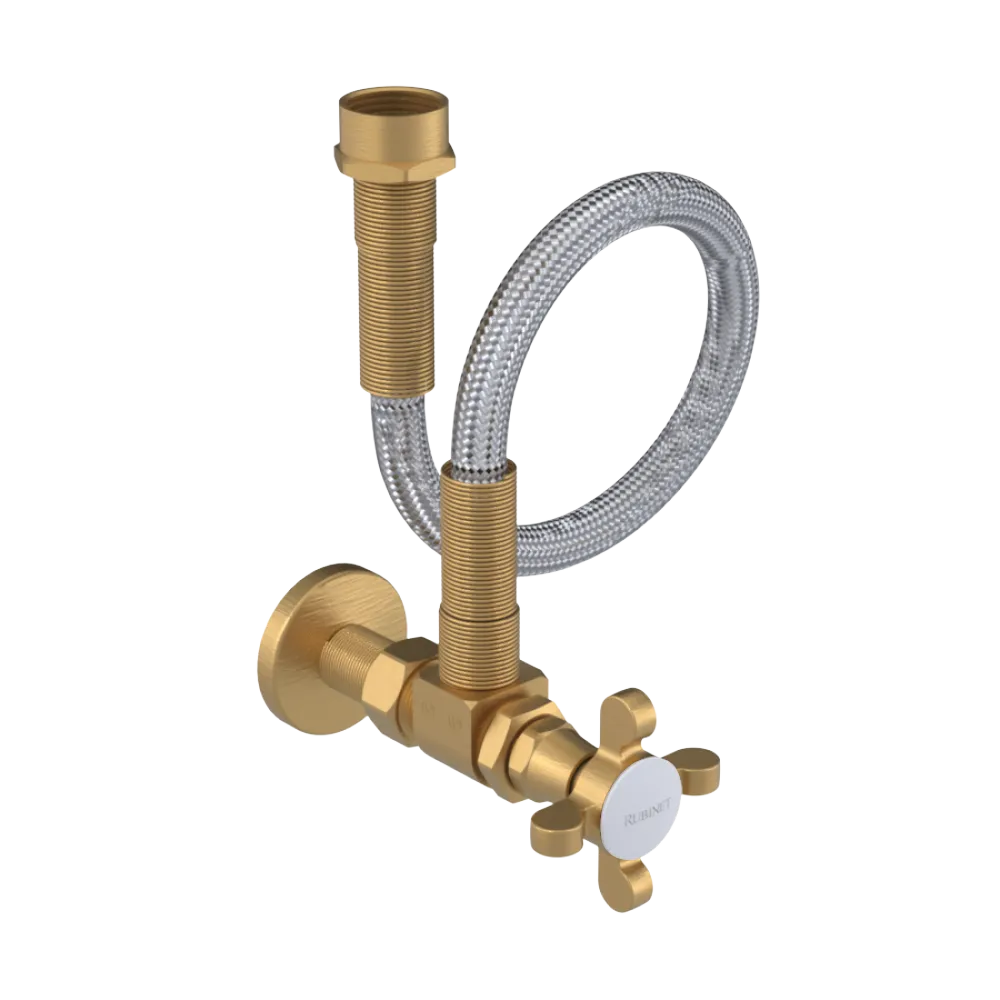 Rubinet Exposed Supply Kit (classic) Satin Gold