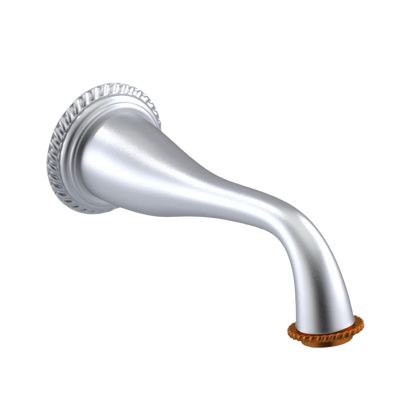 Rubinet Tub Filler Spout Wall Mount Satin Chrome