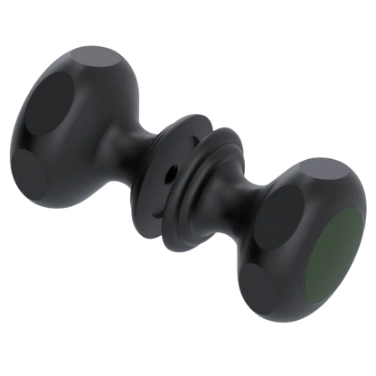 Rubinet Shower Door Knob (set) Matt Black